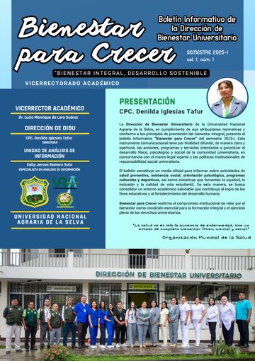 Portada del boletín Bienestar para Crecer